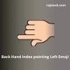 Back hand indexed pointing left